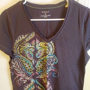 Sonoma Short Sleeve Essential V-Neck Tee (M)